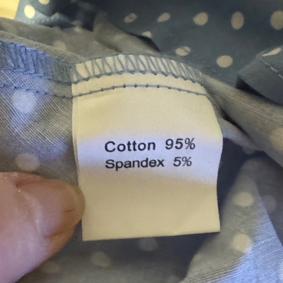 Elegant Blue Polka Dot Midi Dress - Picture 4 of 5